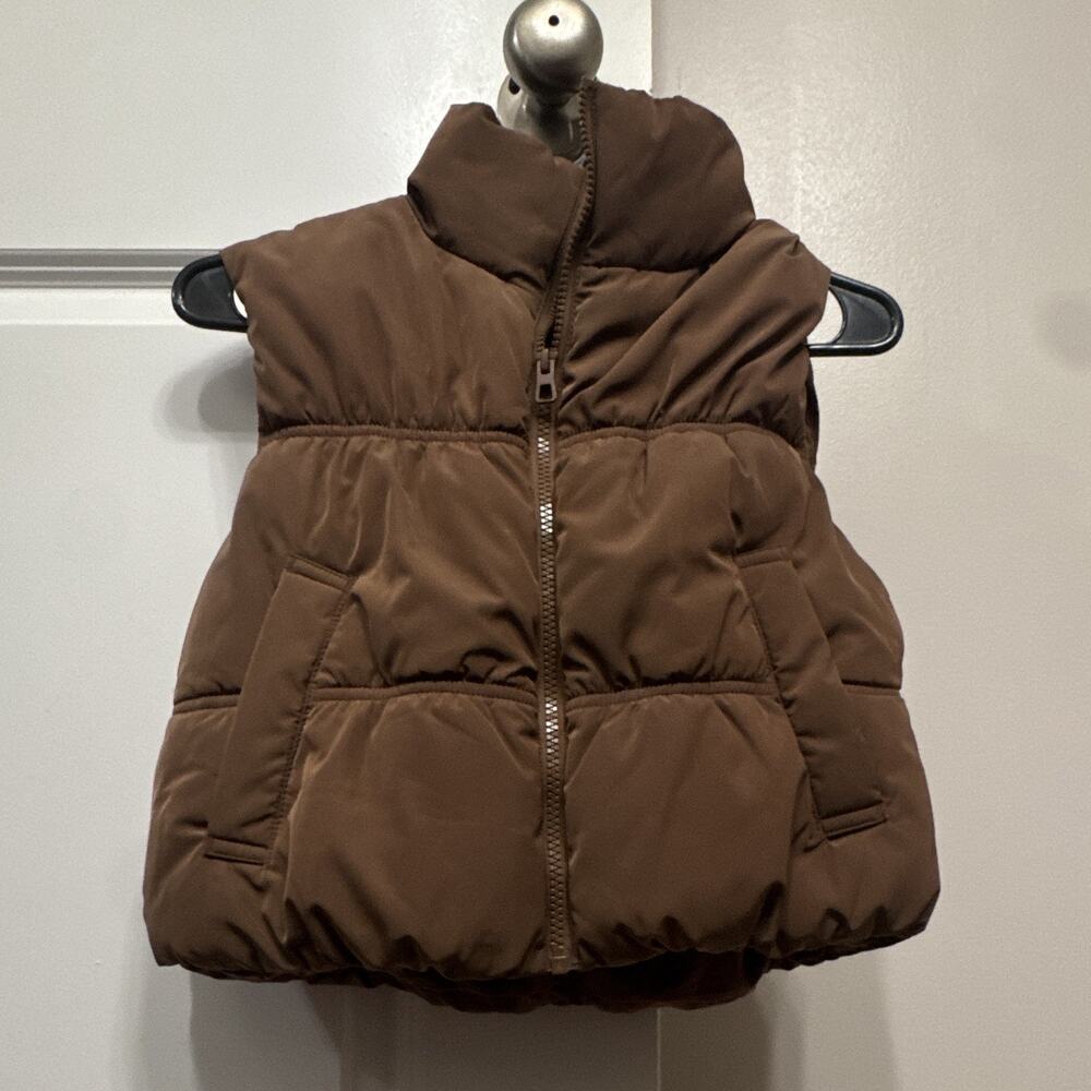 Divided H&M Brown Puffer Vest Size XXS